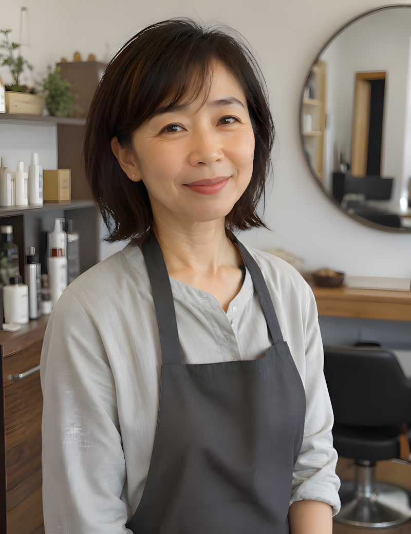 オーナースタイリスト 緒方美和（架空サンプルのイメージ）